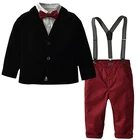 Комплект одежды для мальчиков джентльменский пиджак костюм из пяти предметов костюм для мальчика платье костюм Новая красивая детская одежда для мальчиков