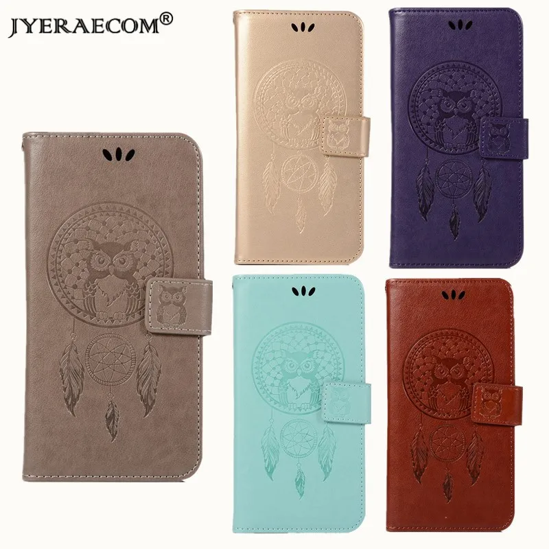 JYERAECOM люкс Ретро Искусственная кожа + TPU чехол для lenovo A2010 Сова Флип Бумажник