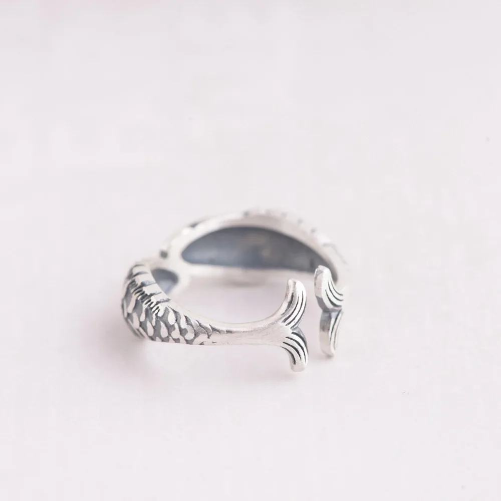 925 Sterling Silver Double Fish Rings | Perfect Gifts for Girls and Women - Jewelry image 6