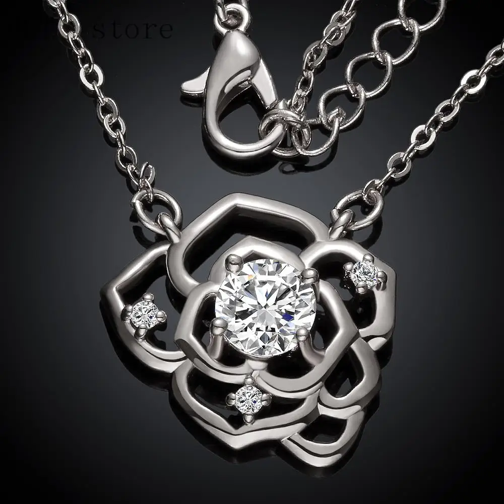 N034-C Wholesale High Quality Women Men zircon necklace Fashion Jewelry Free shopping 18K gold plating | Украшения и аксессуары