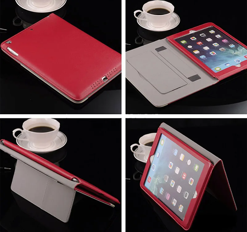 Чехол для Apple iPad Air 2 Air 1 из искусственной кожи, деловой портфель для планшета, откидная подставка, умный чехол для iPad 5, 6, Fundas, автоматический режим сна