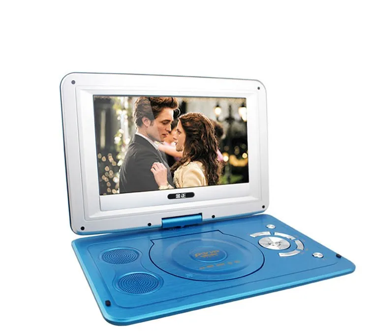 Новые 14 дюймов HD Портативный вращающийся Экран Смарт ТВ EVD, dvd плеер мини-колонка с поддержкой USB аудио и видео воспроизведения телевидения