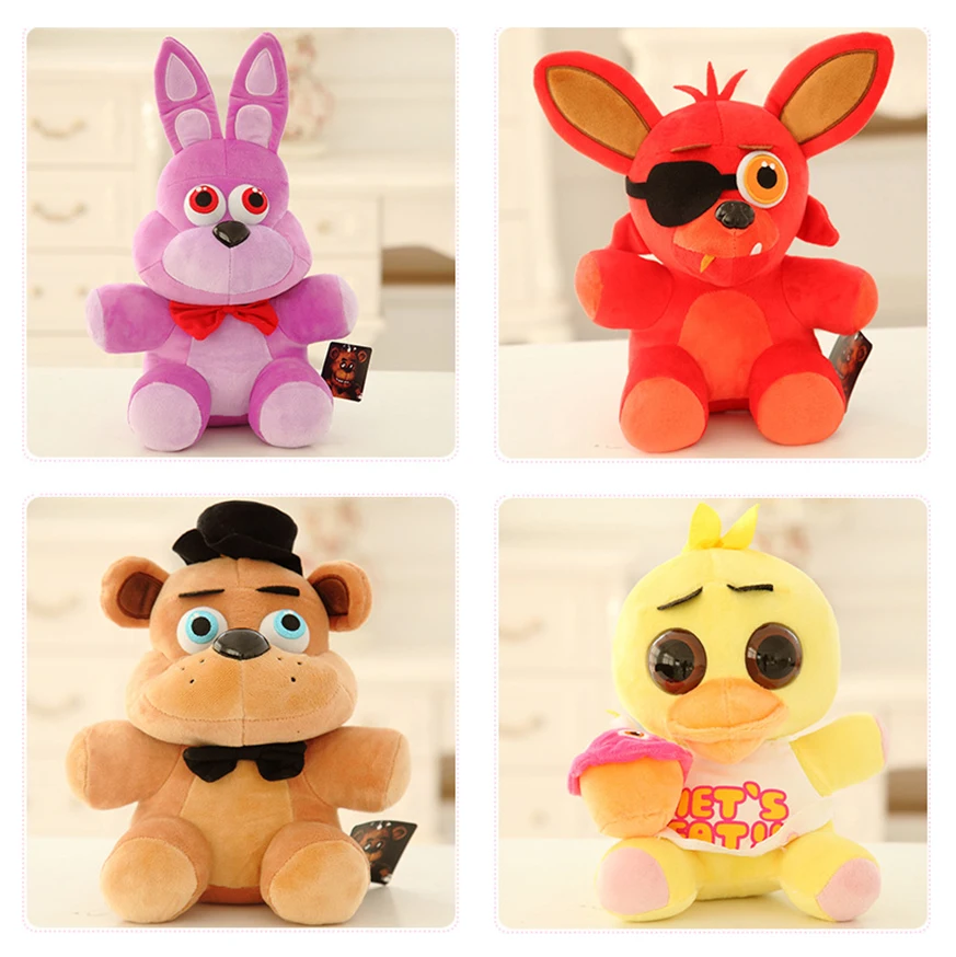 Горячие 4 FNAF Freddy Fazbear медведь лисица Бонни кролик Чика мягкие животные плюшевые