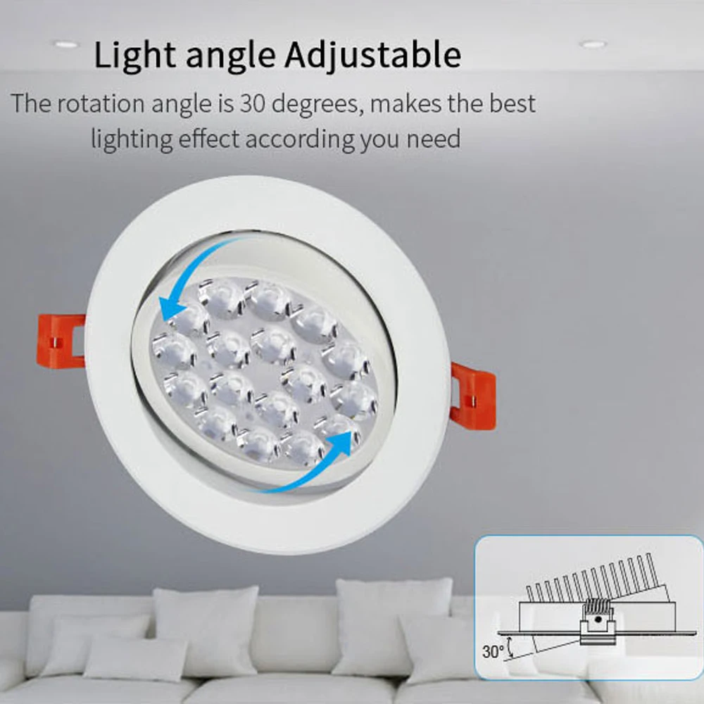 Mi Light светодиодная панельная лампа 9 Вт WIFI 2 4G RF дистанционный круглый скрытый RGB CCT