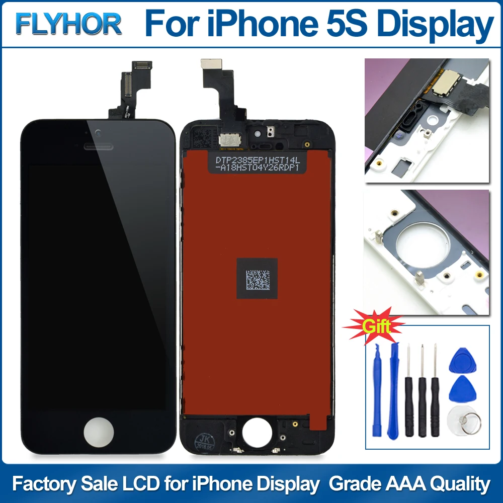 AAA Quality LCD Screen for iPhone 5C Display Touch Assembly With Digitizer Glass 5 5S Parts | Мобильные телефоны и