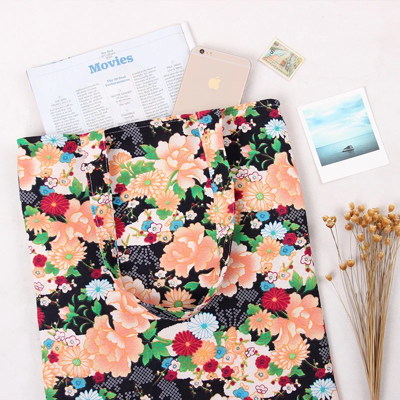 YILE двухслойная хлопковая хозяйственная сумка + подкладка Eco Tote японский стиль