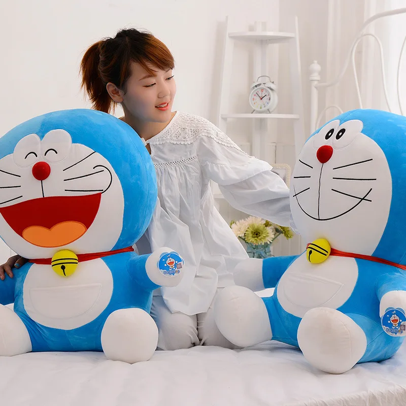 Милая мультяшная Мягкая кукла Doraemon 70 см мягкая плюшевая игрушка-животное для