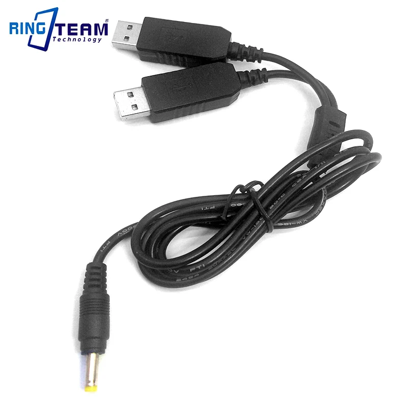 Двойной USB-кабель питания мини-адаптер преобразователь напряжения постоянного