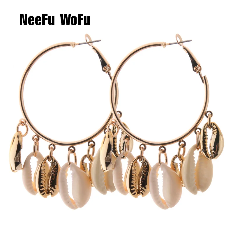 Серьги ракушки NeeFuWoFu опасные серьги в форме винограда натуральный жемчуг ручная