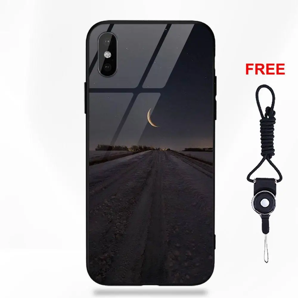 Vvcqod кошка на Полумесяца для Apple iPhone 5 5C 5S SE 6 6S 7 8 Plus X XS Max XR мягкая ТПУ Рамка