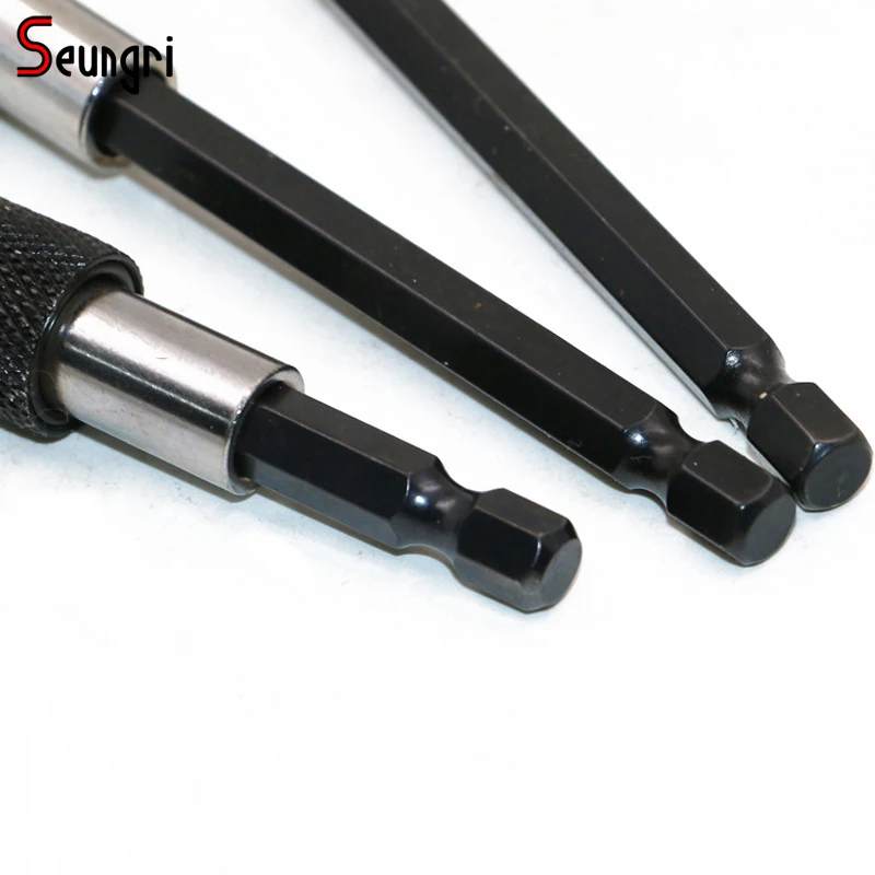 SR 3Pcs/Set 60mm/100mm/150mm Magnetic Screwdriver Extension Bit Quick Release 1/4 Hex Shank Tools Holder Tool Drill Bits Set | Инструменты