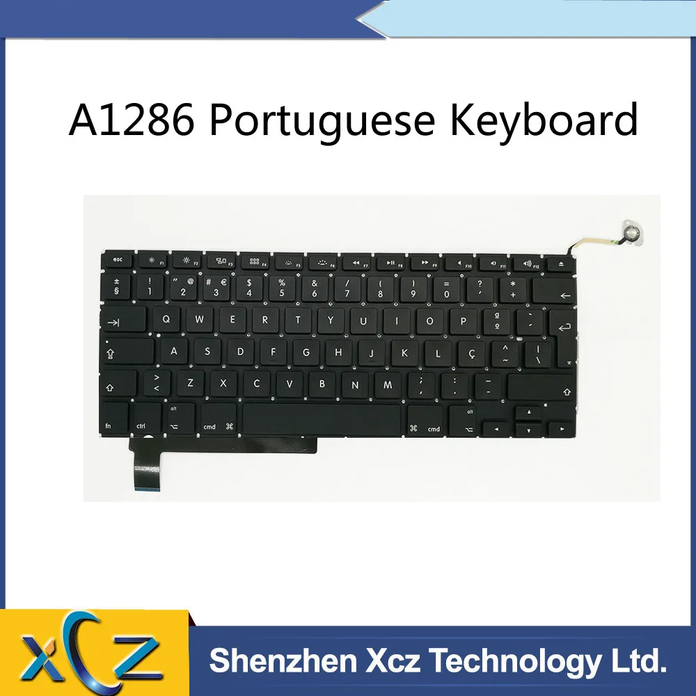 Новая клавиатура A1286 для Macbook Pro 15 ''A1286 португальский раскладной клавиатуры 2009