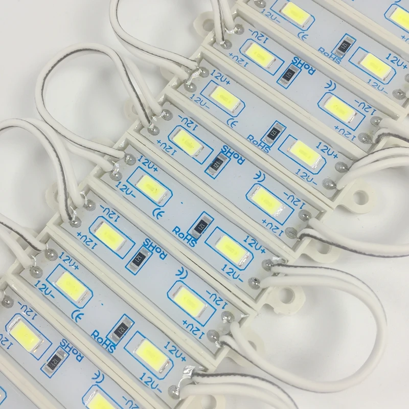100 шт. светодиодный осветительный модуль 5730 SMD водонепроницаемый IP65 Светодиодный