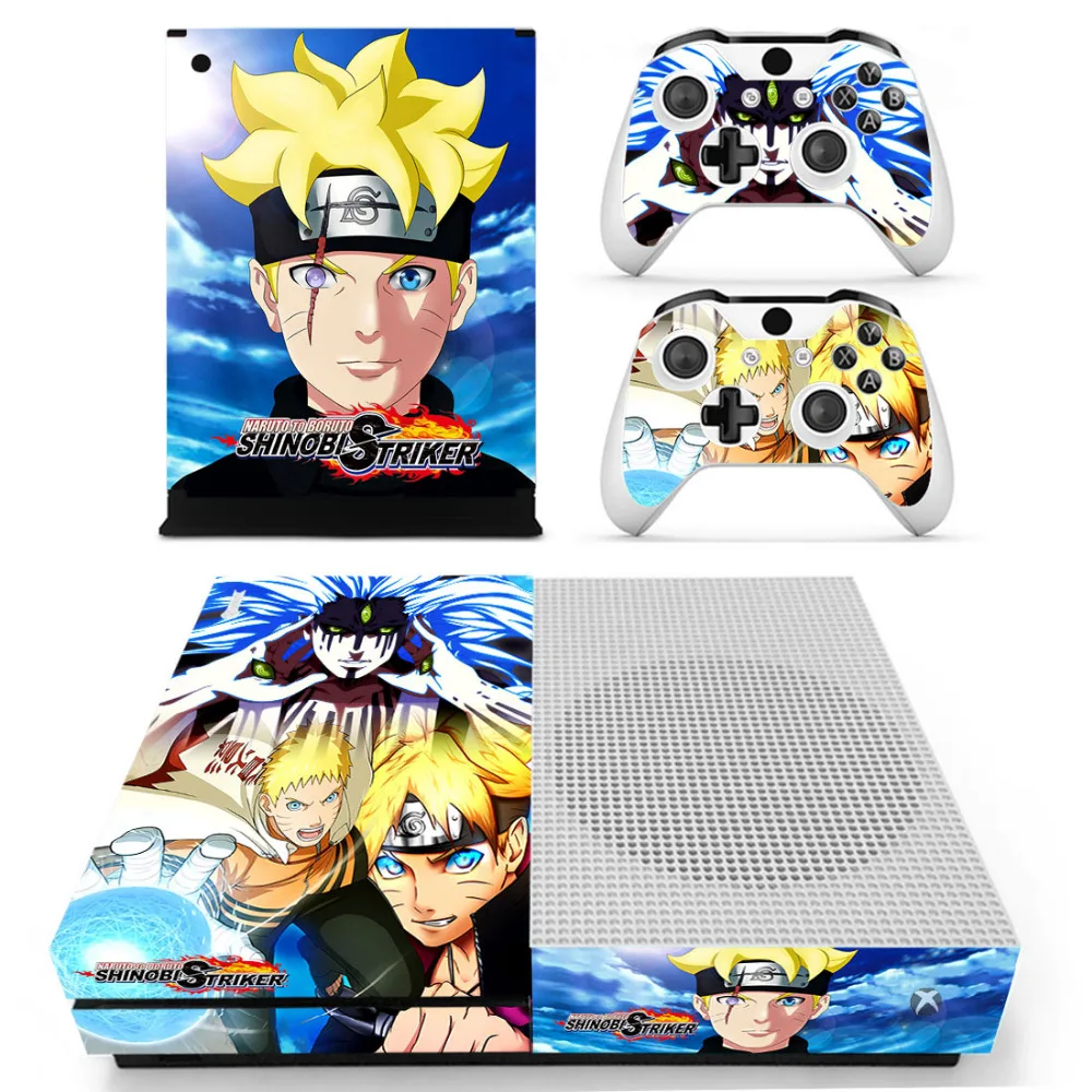 Аниме Наруто боруто наклейка на кожу для Xbox One S консоль и контроллеры наклейка на кожу для Xbox One тонкий винил