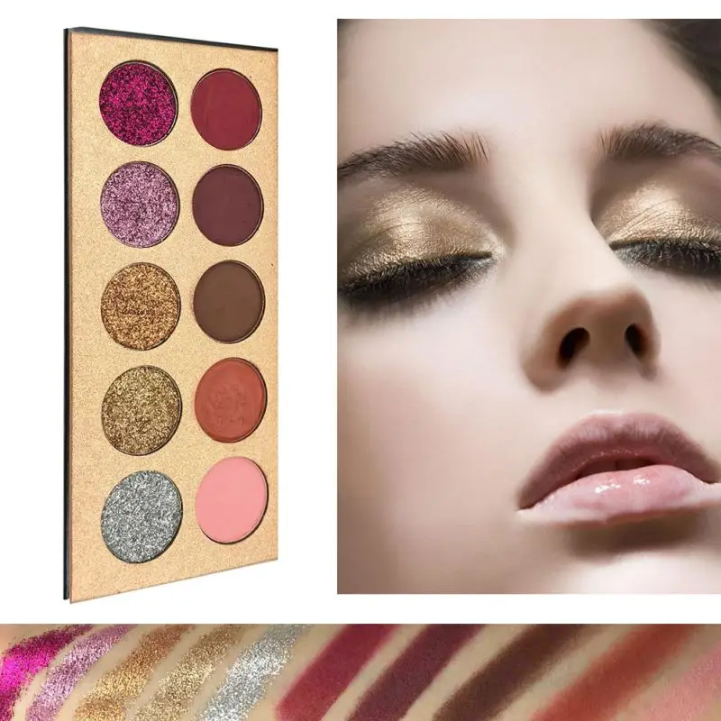 Блестящие инъекции отжимаемые мерцающие матовые блестящие тени для век алмазные