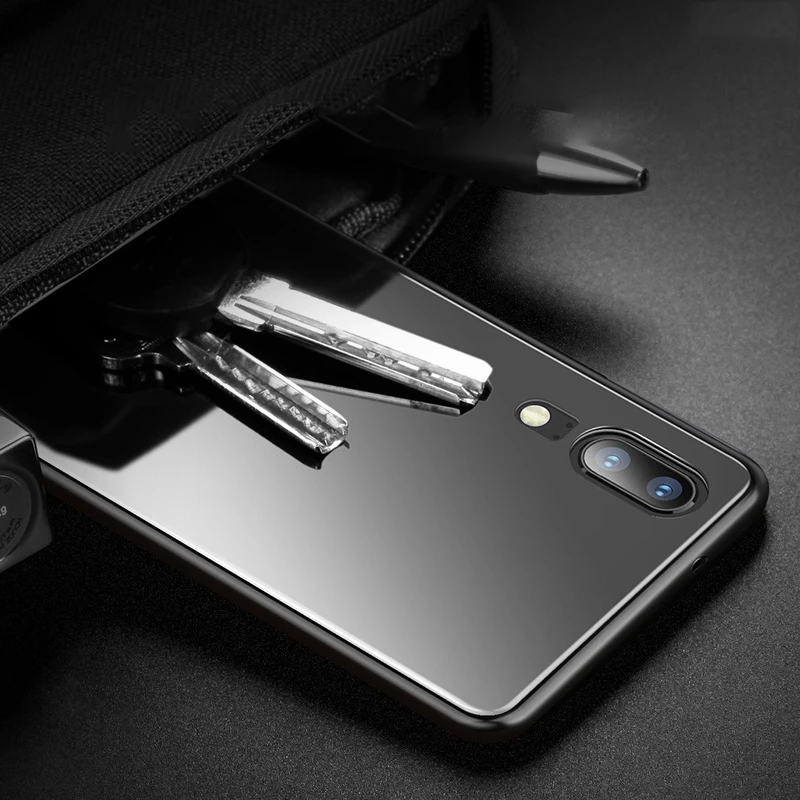 Чехол из закаленного стекла для huawei P30 Pro Lite чехол жесткого задняя крышка с