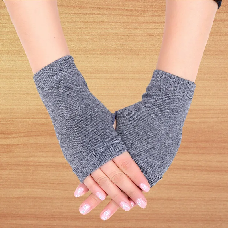 

1Pair New Women Half Finger Gloves Winter Warmer Knitted Mittens Fingerless