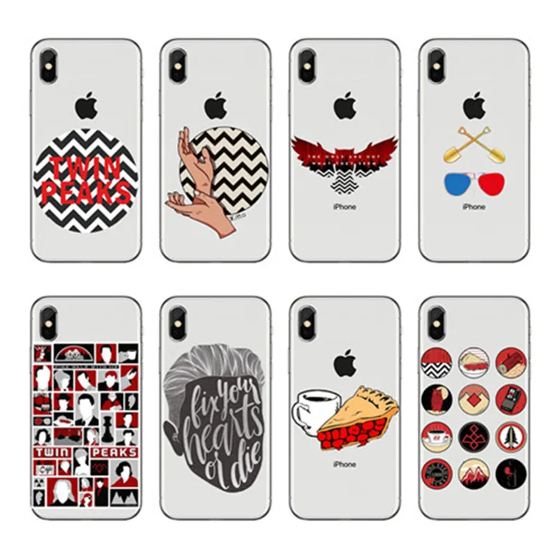 Силиконовый прозрачный чехол для телефона Iphone 6X8 7 5 Plus 10 XR Max Funda Coque Twin Peaks Fire Walk With Me
