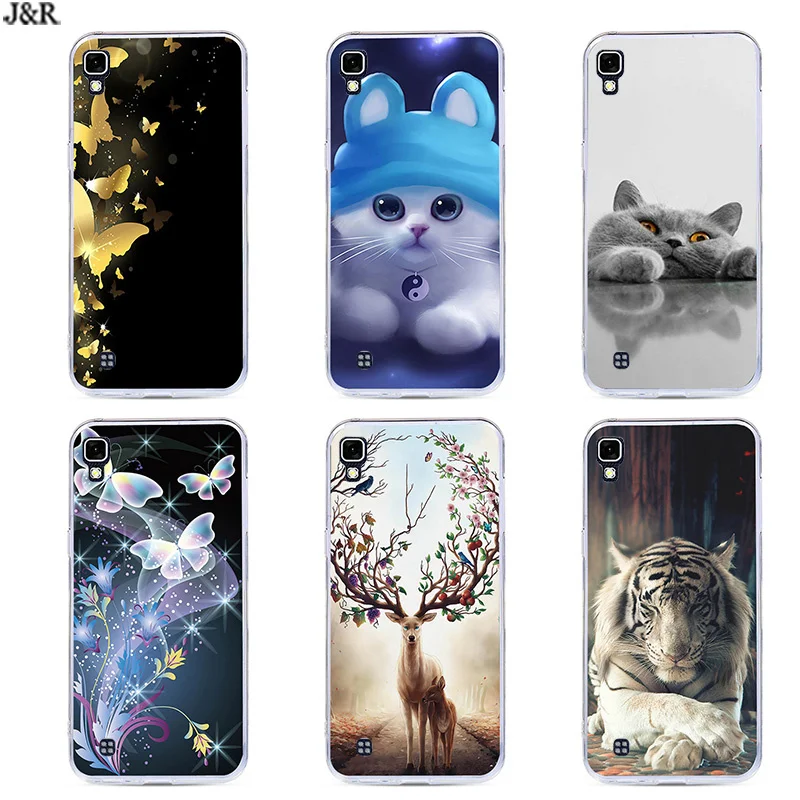 Case For LG X Power K220DS LS755 5.3" Silicon Back Protection Cover K220 K450 Soft TPU Painted Pattern Shell |