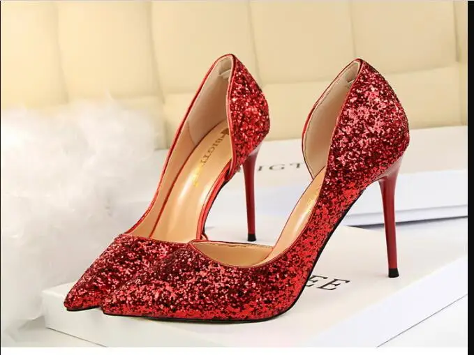 New summer autumn Pumps Extrem Sexy High Heels Women Shoes Thin Female Wedding Gold Sliver Ladies sandals | Обувь