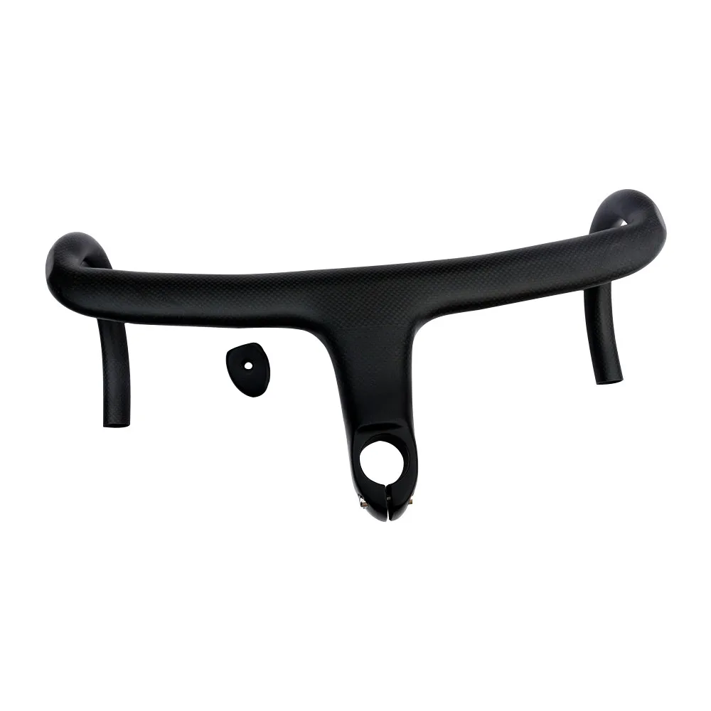 Pаспродажа FCFB сверхлегкий новый полностью углеродный руль для шоссейного велосипеда и руль из углеродного волокна Интегрированный руль со стержнем