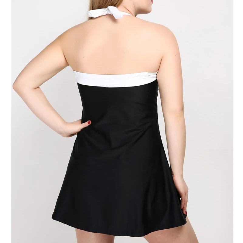 Цельный купальник купальный костюм для полных женщин сексуальное пляжное платье