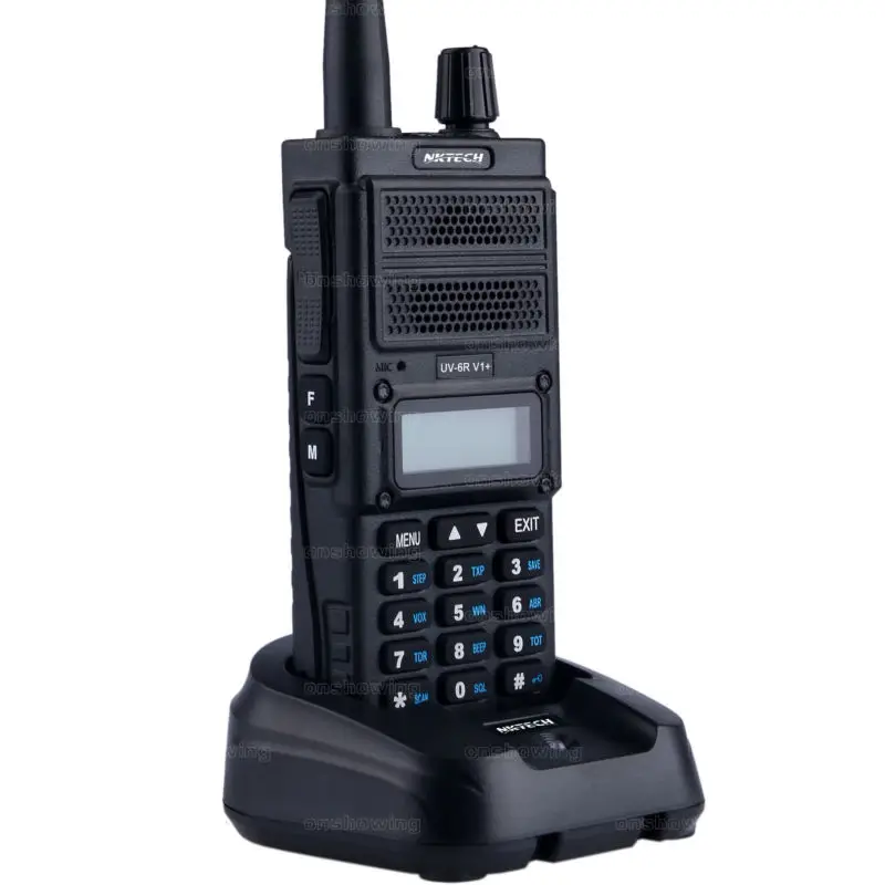 Nktech рации UV-6R V1 + двойной Дисплей Радио VHF/UHF 8 Вт VS Baofeng BF-A55 плюс 1 nktech удаленного