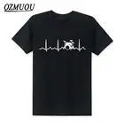 Футболка мужская хлопковая с круглым вырезом и коротким рукавом, модная тенниска с барабанным барабанщиком и сердцебиением, размер XS-XXL, новинка 2020