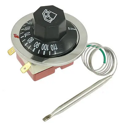 

Oven 30-110 Celsius NC Rotary Knob Temperature Control Capillary Thermostat