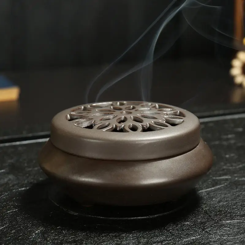 

Backflow Incense Burner Stick Incense Holder Home Teahouse Decor Plate Incensory Reflux Aromatherapy Censer Zen Ceramic Crafts
