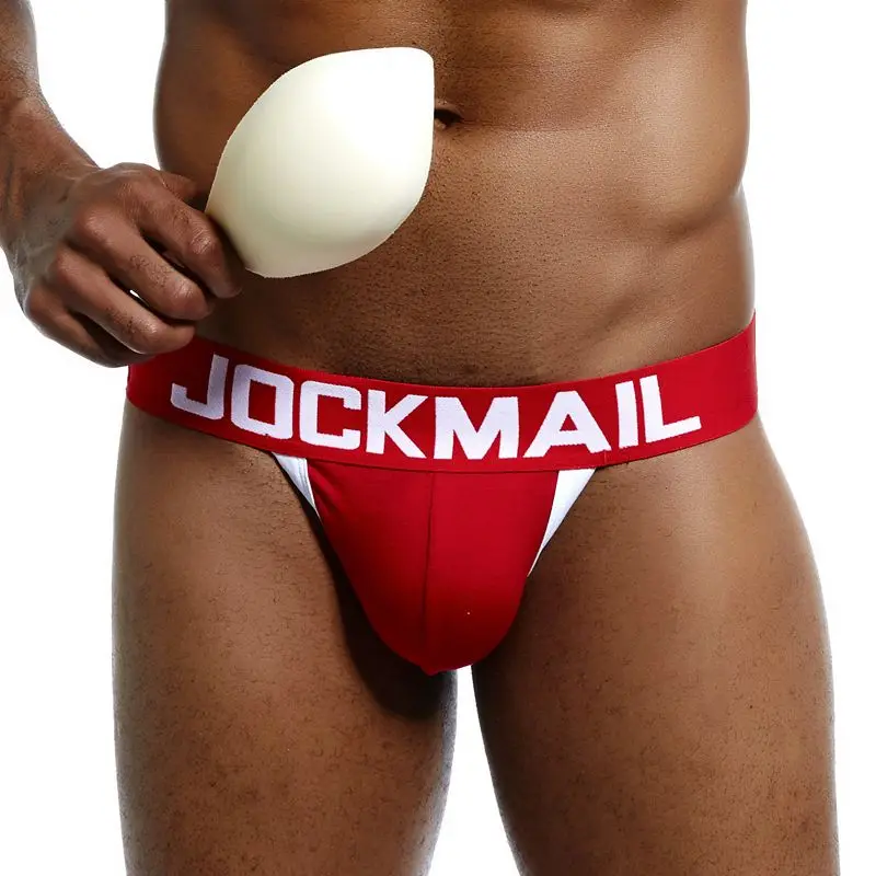 Джоки JOCKMAIL мужские с карманом Брендовое пикантное нижнее белье бандаж эффектом