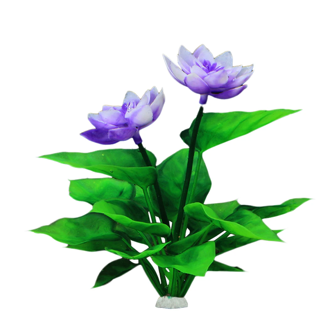 3PCS Water Grass Aquatic Plant Simulation Artificial Plastic Fish Tank Large Leaf Aquarium Decor Ornament | Дом и сад