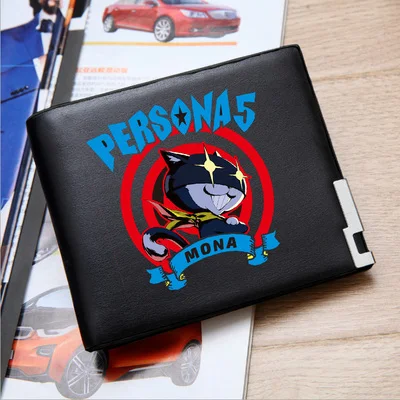 Горячие игры персона 5 P5 печать унисекс Длинный кошелек из искусственной кожи короткие бумажник Рен Амамия аниме держатель для карт из ПУ кожаный кошелек - Цвет: 4