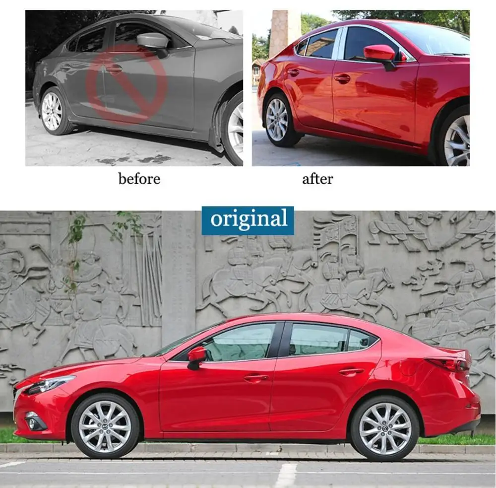 

Stainless steel Exterior Window Sill Lid Trims for mazda3 2013 2014 2015 2016 2017 2018 Car Styling