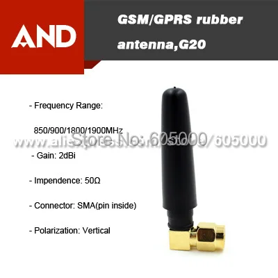 Бесплатная доставка 2 дБи quad-band 850/900/1800/1900 мГц GSM антенна sma разъем | Электронные