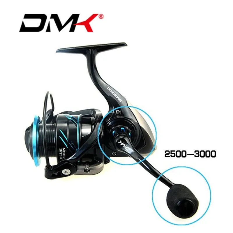 

DMK 2500-5000 Spinning Fishing Reel 5.2:1/11BB Spinning Reel CNC Rotary Handle Graphite Body Molinete De Pesca Carretilha Wheel