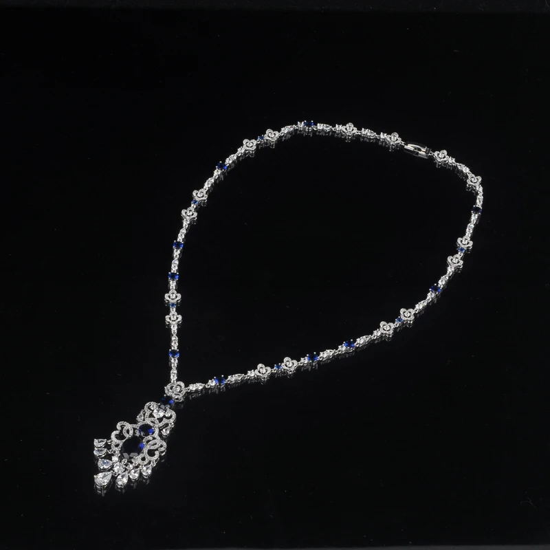 Classic Redesign Sparking Around Necklace Set Full Cubic Zirconia Stone Jewelry Sets Women Bridal Dress Accessories Gift S-011 | Украшения