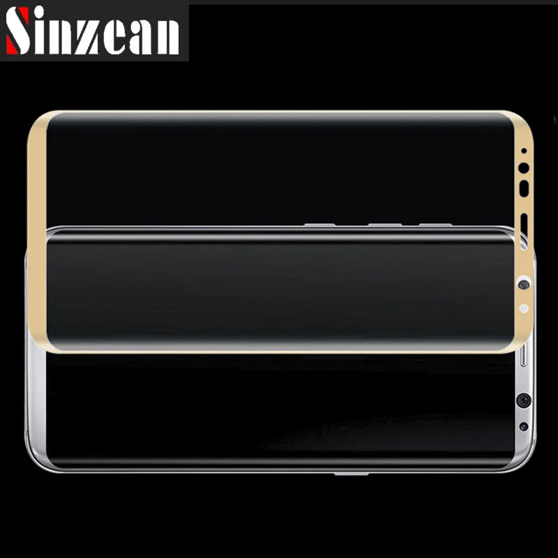 Sinzean 100 шт. 3D изогнутый для samsung galaxy S8 /S8 plus полное покрытие закаленное стекло