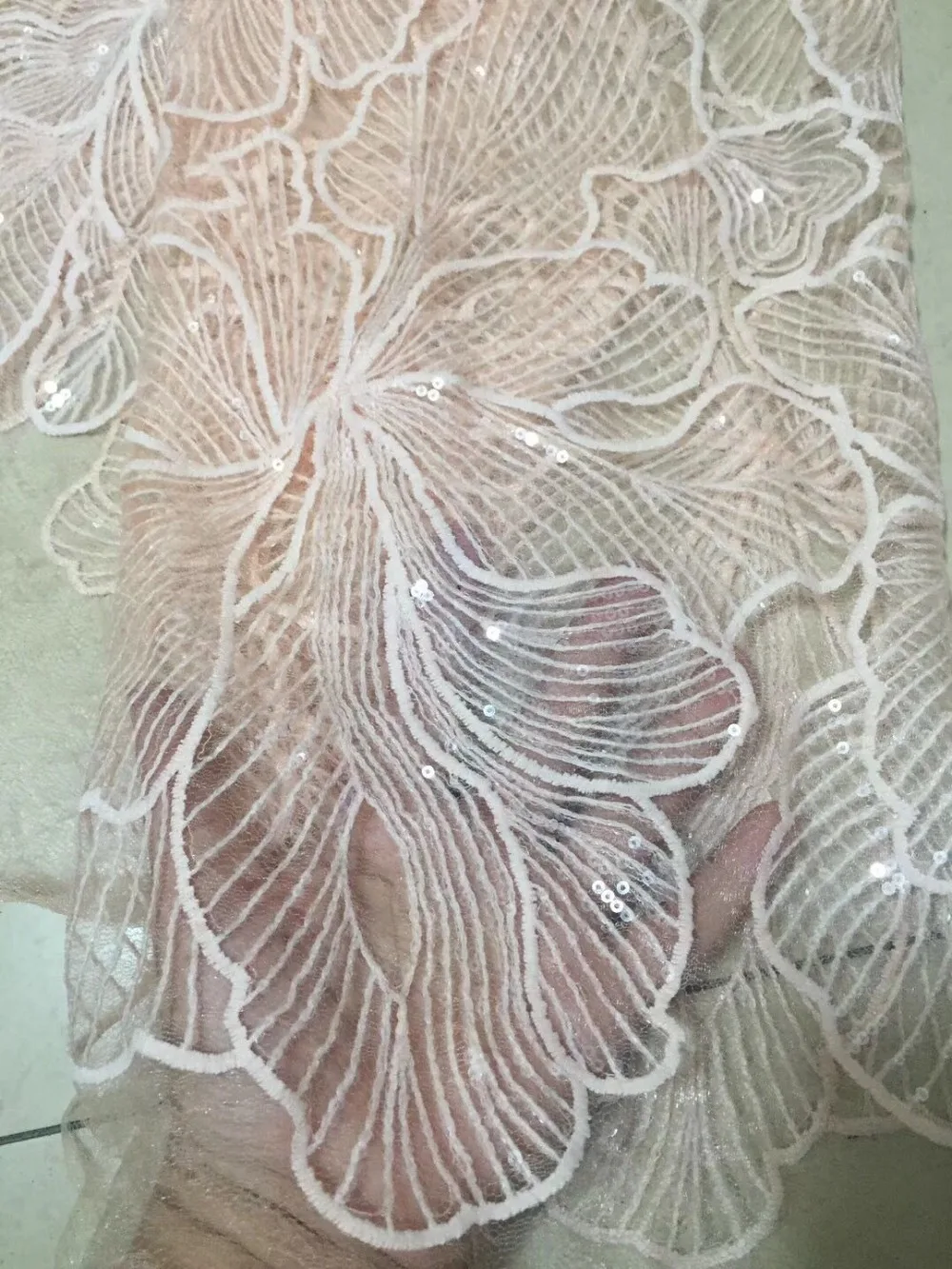 NEW African sequins tulle lace Hot new for guipure african sequence cupion fabric Nigerian wedding dresses YZ6713 | Дом и сад