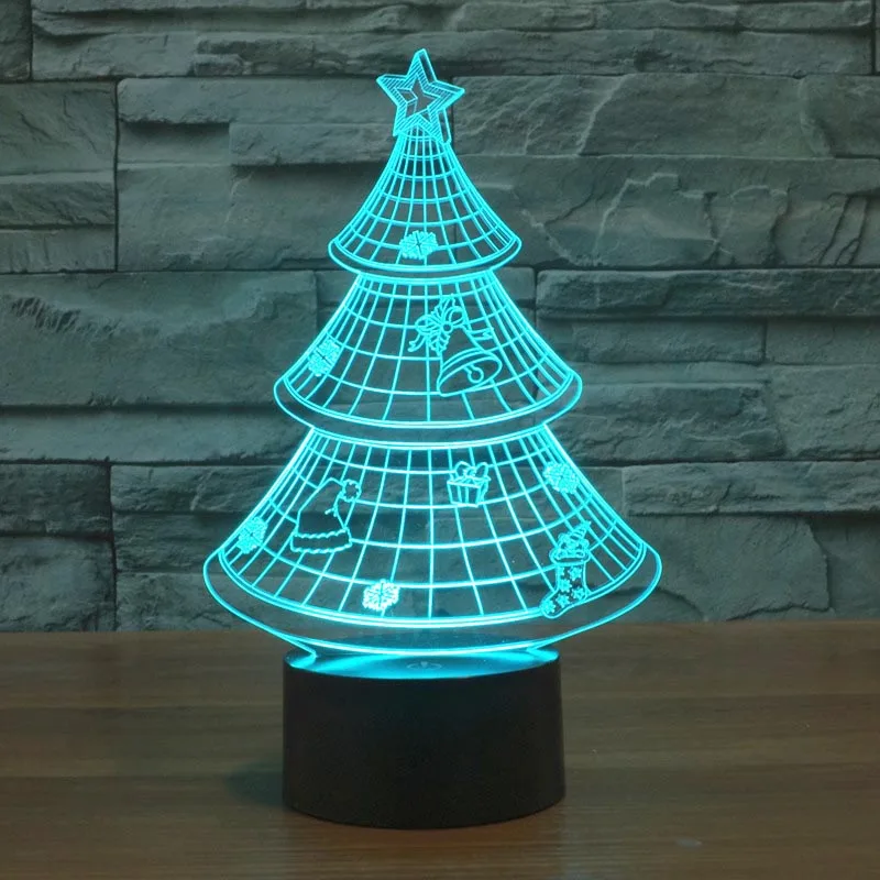 2017 международная торговля Новая Рождественская елка 3D красочная сенсорная