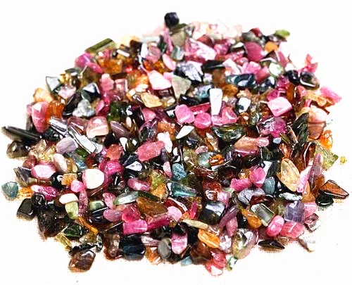 

100g mixed tourmaline natural quartz crystal iridescent tourmaline polished stone specimen. Wedding decoration. Diamond embroide