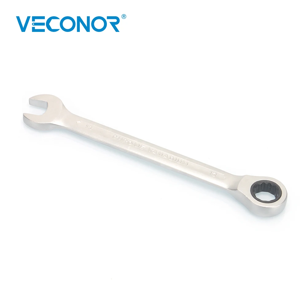 

6 Pieces Ratcheting Combination Wrench Spanner Set A Set Of Key Wrench 8-15mm With Plastic Tool Storage Rack Chrome Vanadium