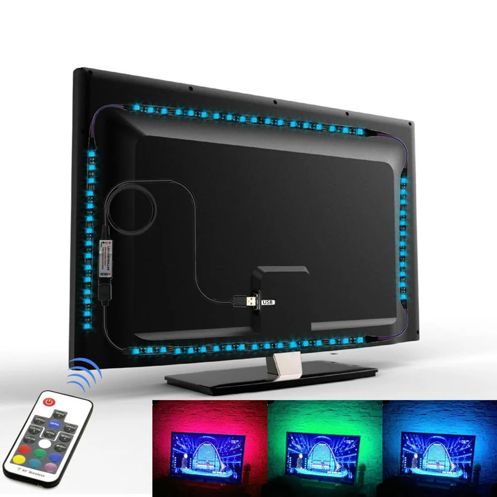 Светодиодная ленсветильник RGB с питанием от USB 5 В 0 м 1 м|Светодиодные ленты| |