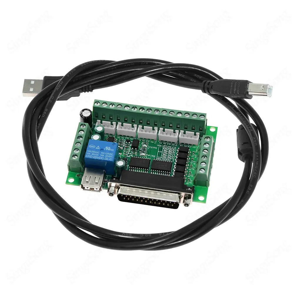 MACH3 гравировальный станок 5 оси ЧПУ Breakout Board с оптической муфтой для шагового двигателя контроллер привода