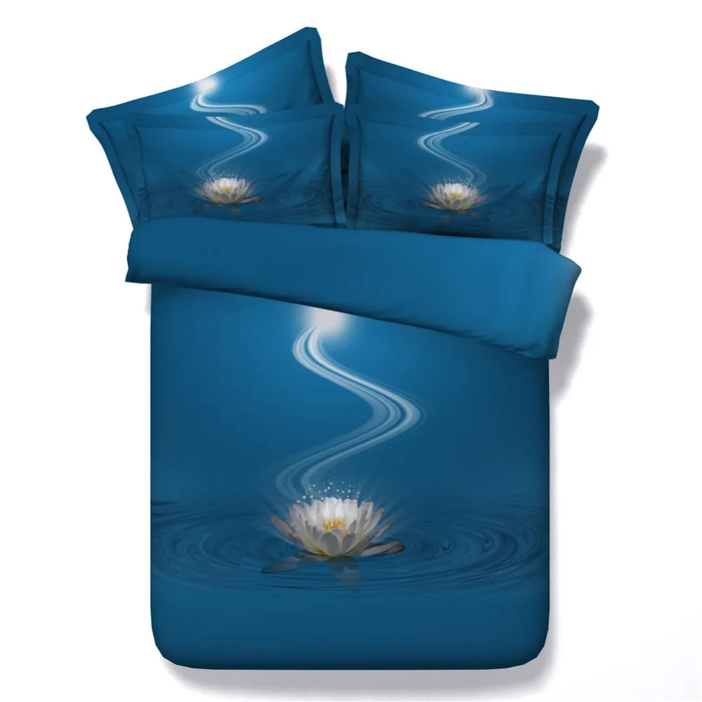 Фиолетовые комплекты постельного белья один размер 4 шт. набор с изображением