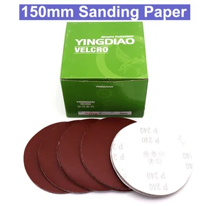 10 шт., шлифовальные диски, 6 дюймов, 150 мм, зернистость 1501802403204006008001000