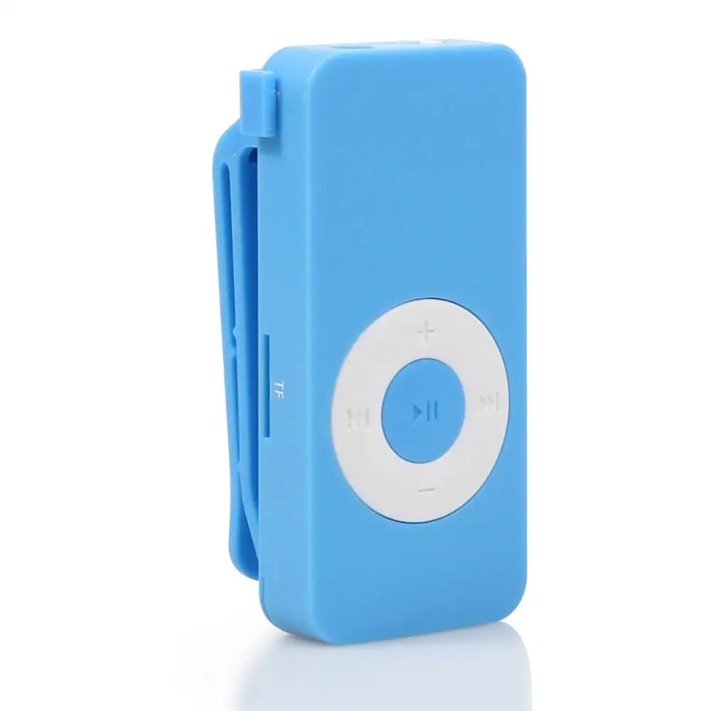 Blue Мини Mp3 модный портативный музыкальный плеер MP3-плеер Поддержка TF карта воспроизводитель Mp3 с 3,5 мм стерео разъемом - Цвет: Blue