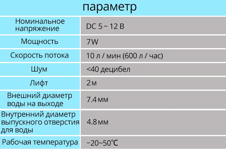 10L/мин 5V~ 12V Водяной насос wateroproof погружной насос для воды мини Электрический водяной насос 12 v пышности 12VDC