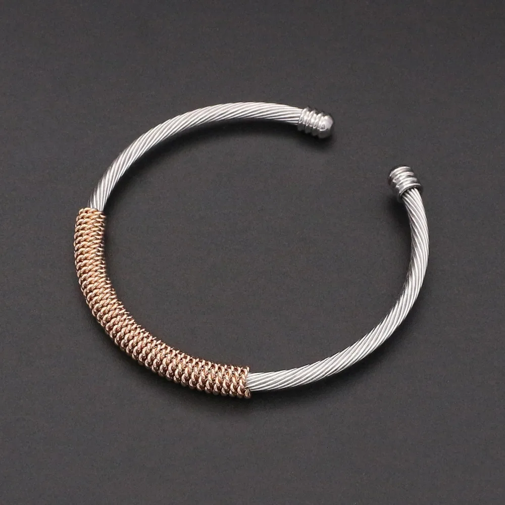 JSBAO новый модный набор из 3 предметов трендовые браслеты для женщин нержавеющая