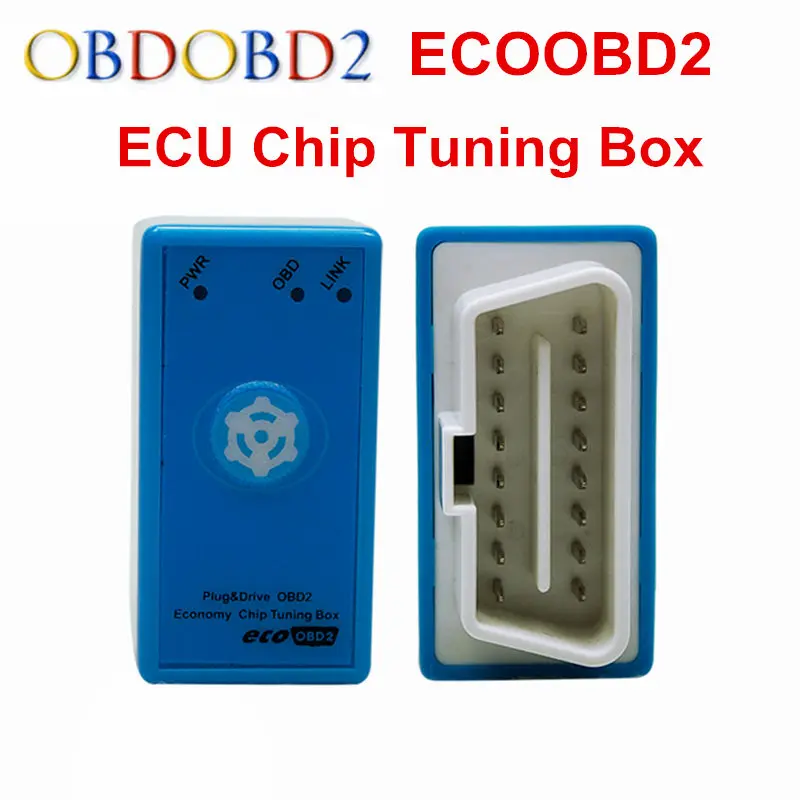 С кнопкой сброса ECO OBD2 для OBDII чип двигателя инструмент тюнинга ECOOBD2 уменьшает 15%